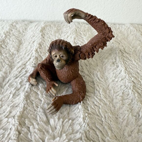 Schleich Brown Orangutan Figure Moveable Arm‎ Toy - Picture 1 of 7